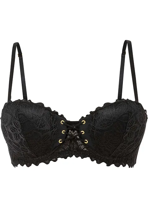 Reggiseno a balconcino in pizzo fine, bonprix
