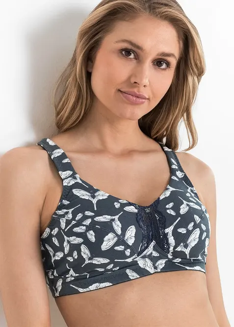 Reggiseno senza ferretto con cotone biologico (pacco da 3), bonprix