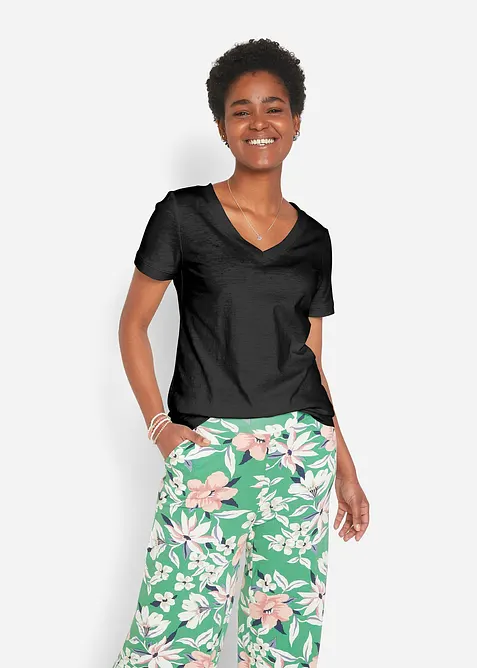 T-shirt in puro cotone, bonprix