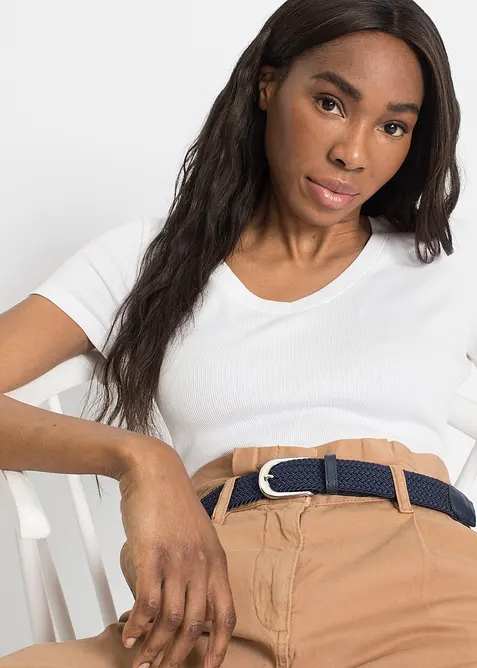 Cintura elastica con effetto intrecciato, bonprix