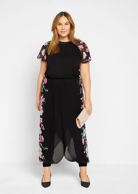 Maglia con maniche in chiffon, bonprix