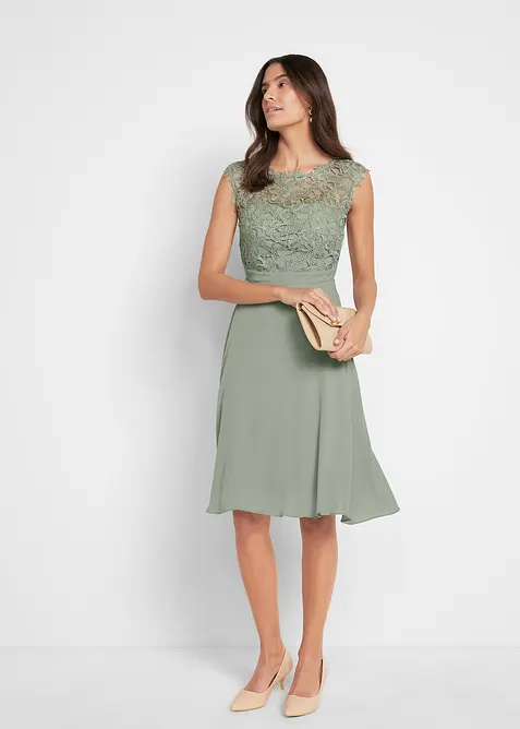 Miniabito con pizzo, bonprix