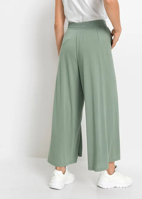 Pantaloni culotte in jersey con gambe larghe, bonprix