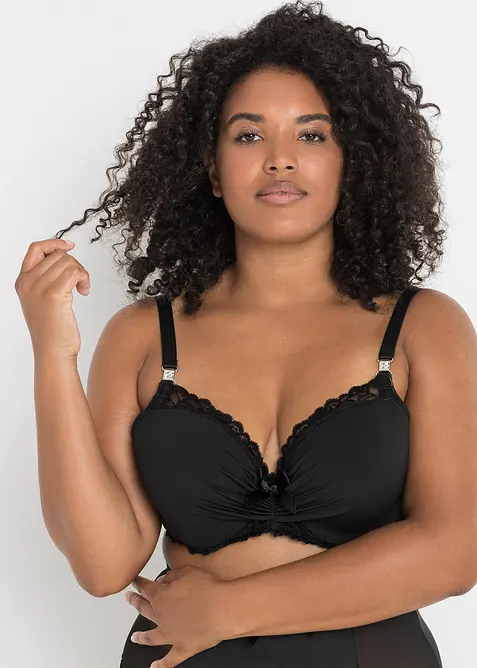 Reggiseno con coppe preformate e poliammide riciclata, bonprix