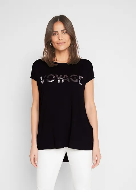 Maglia lunga in misto viscosa, bonprix
