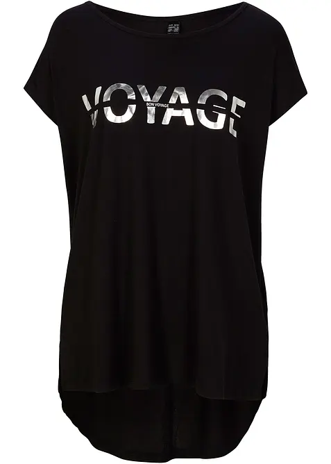 Maglia lunga in misto viscosa, bonprix