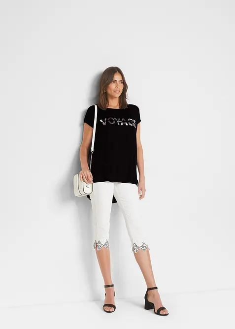 Maglia lunga in misto viscosa, bonprix