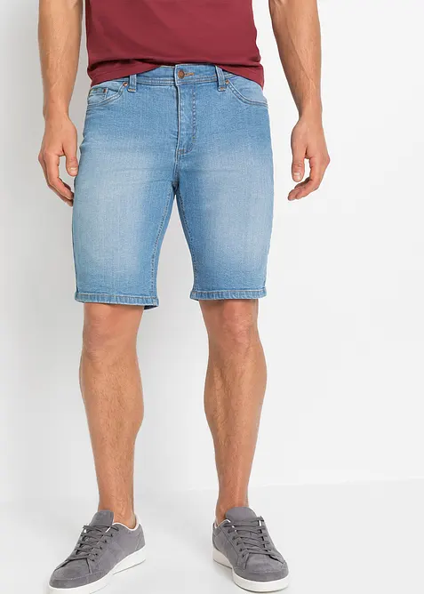 Bermuda in jeans elasticizzati, regular fit (pacco da 2), bonprix