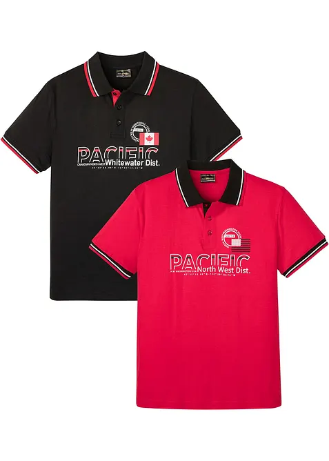 Polo in puro cotone biologico (pacco da 2), bonprix