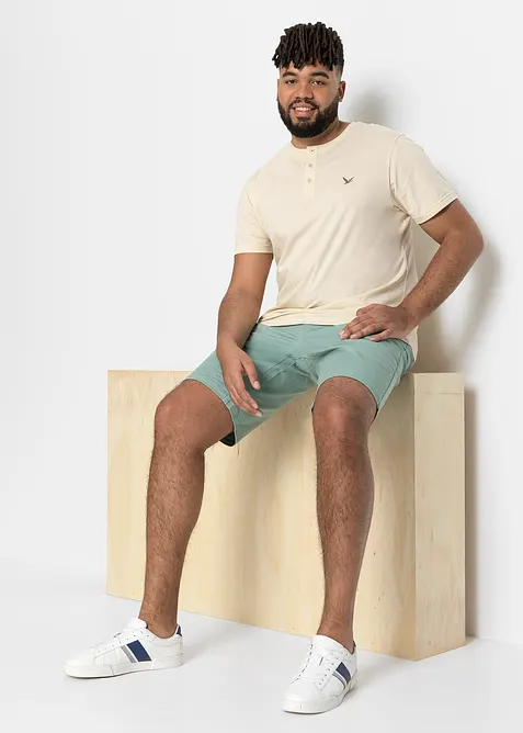 Maglia serafino in puro cotone biologico (pacco da 3), bonprix