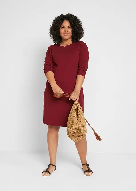 Abito in jersey aderente (pacco da 2), bonprix