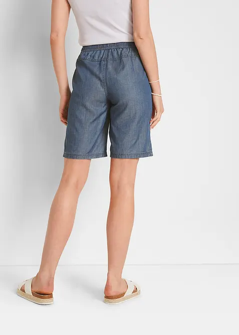 Bermuda in denim leggero di misto lino, bonprix