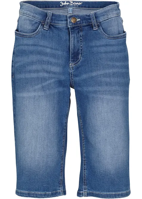 Bermuda di jeans elasticizzati comfort, bonprix