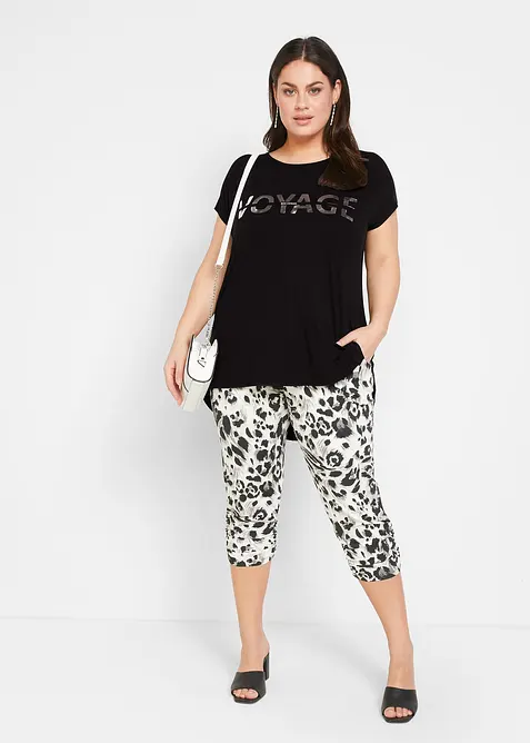 Maglia lunga in misto viscosa, bonprix