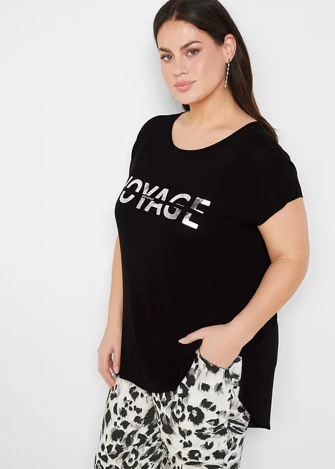 Maglia lunga in misto viscosa, bonprix