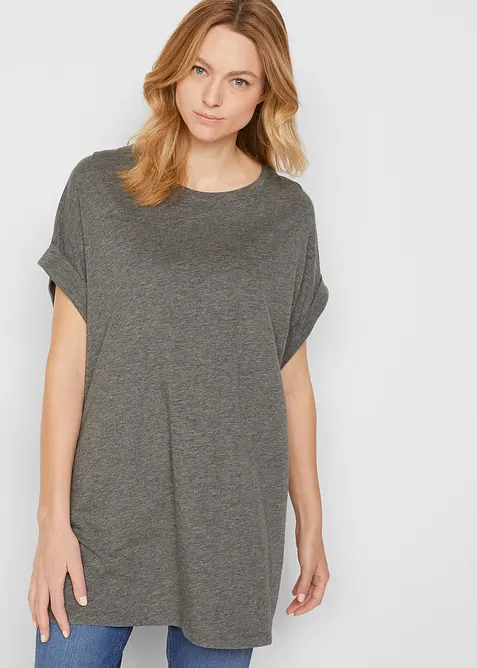 Maglia lunga in puro cotone biologico (pacco da 2), bonprix
