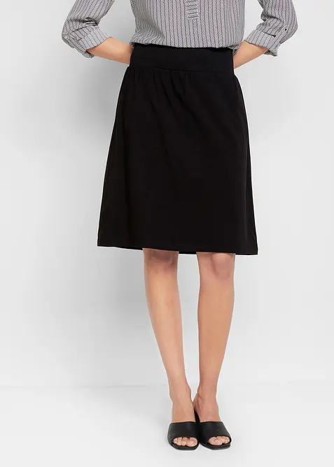 Gonna con pantaloncini integrati in misto cotone elasticizzato, bonprix