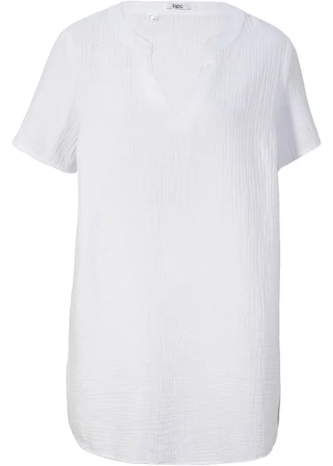 Tunica lunga in mussola di puro cotone, bonprix