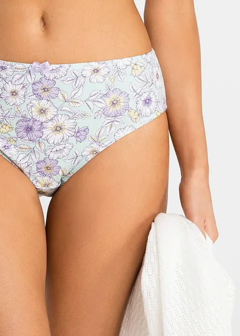 Slip alto con cotone morbido (pacco da 4), bonprix