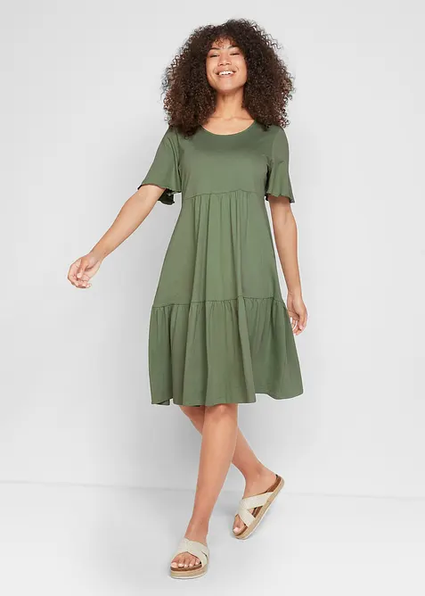 Abito in jersey di puro cotone, bonprix