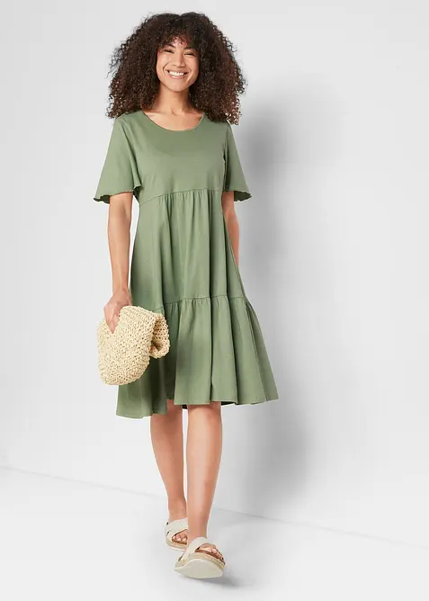 Abito in jersey di puro cotone, bonprix