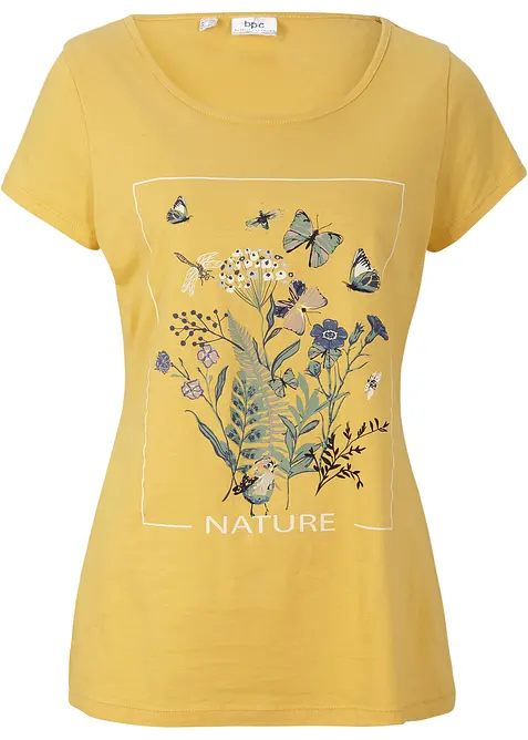T-shirt in cotone con stampa, bonprix