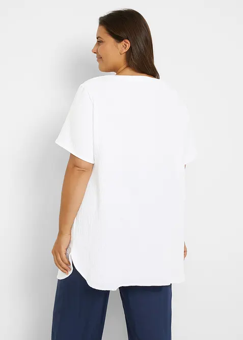 Tunica lunga in mussola di puro cotone, bonprix