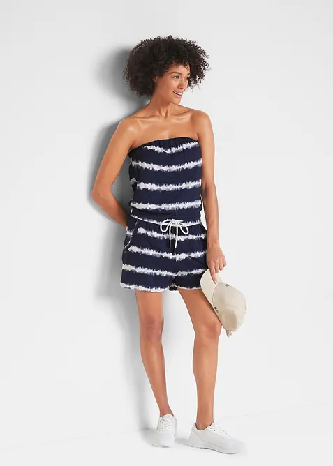 Tuta corta a fascia in puro cotone biologico, bonprix