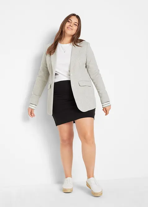 Gonna in jersey elasticizzato con cotone biologico (pacco da 2), bonprix