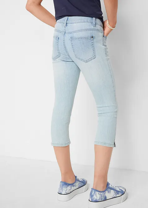 Jeans capri, vita media, bonprix