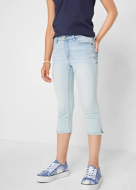 Jeans capri, vita media, bonprix