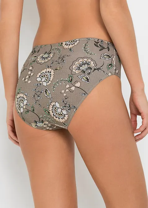 Slip alto con cotone biologico  (pacco da 4), bonprix