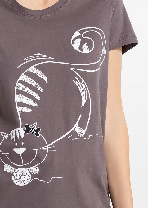 Pigiama estivo con elastico per capelli coordinato, bonprix