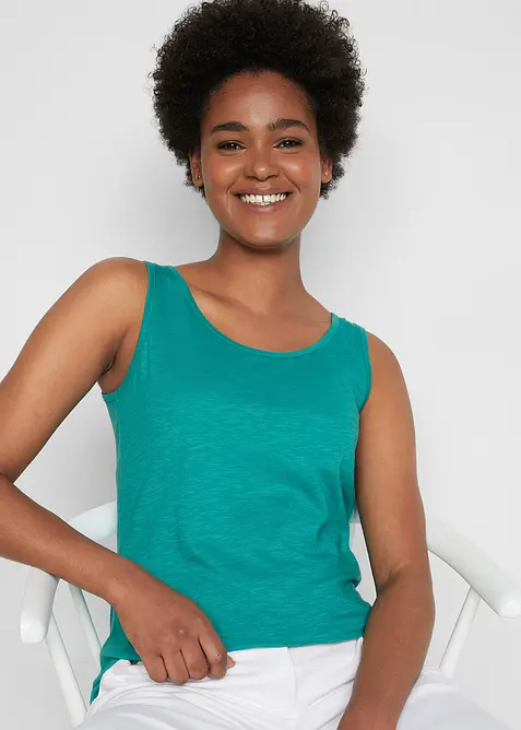 Top in jersey in puro cotone biologico, bonprix