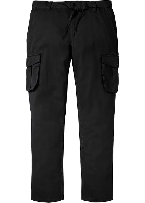 Pantaloni cargo regular fit in puro cotone, straight, bonprix