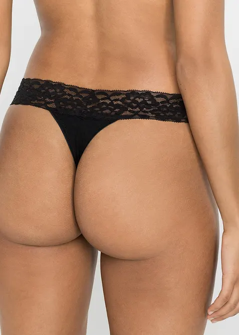 Perizoma con cotone (pacco da 4), bonprix