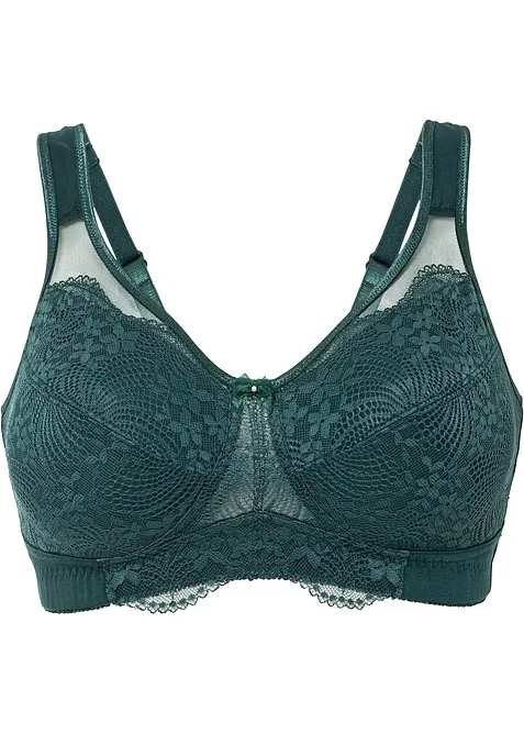 Reggiseno contenitivo senza ferretto con cotone biologico e spalline imbottite, bonprix