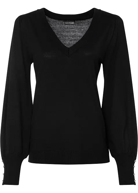 Maglione in filato fine misto viscosa, bonprix