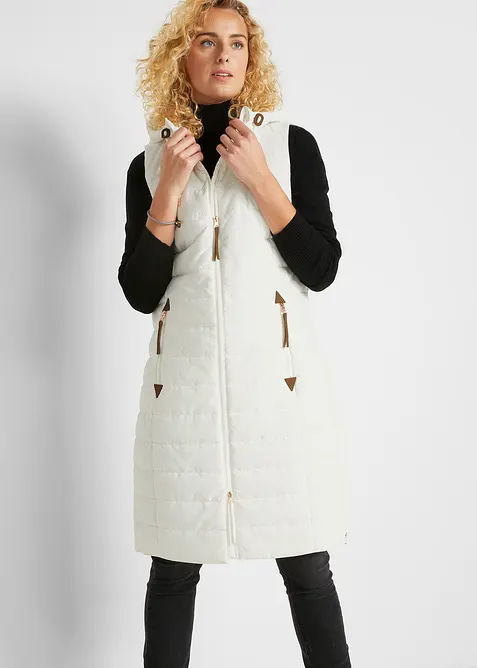 Gilet trapuntato lungo, bonprix