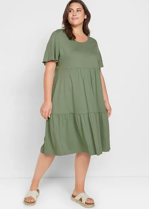 Abito in jersey di puro cotone, bonprix