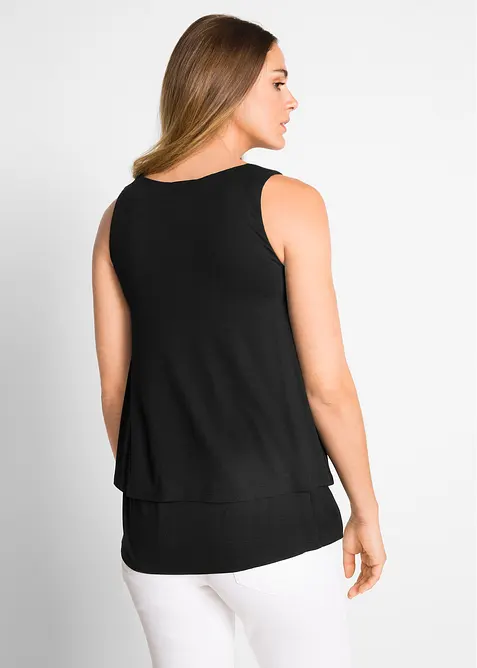 Top in viscosa a doppio strato, bonprix