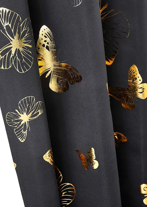 Tenda semioscurante con stampa lucida a farfalle (pacco da 1), bonprix