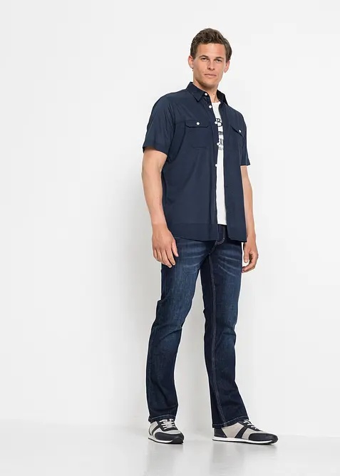 Camicia a maniche corte in puro cotone, bonprix