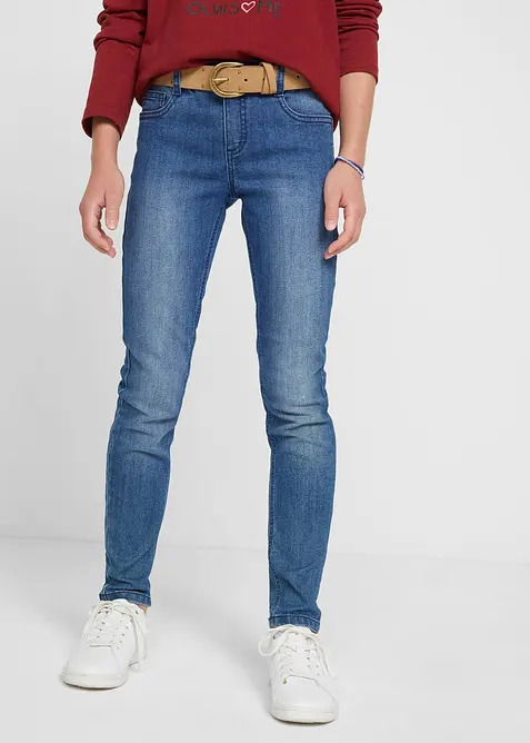 Jeans skinny fit, vita media, bonprix