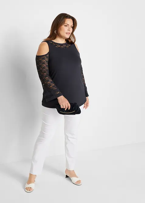 Pantaloni elasticizzati con elastico in vita, bonprix