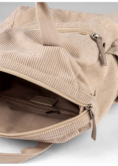 Zaino in stile velluto a coste, bonprix