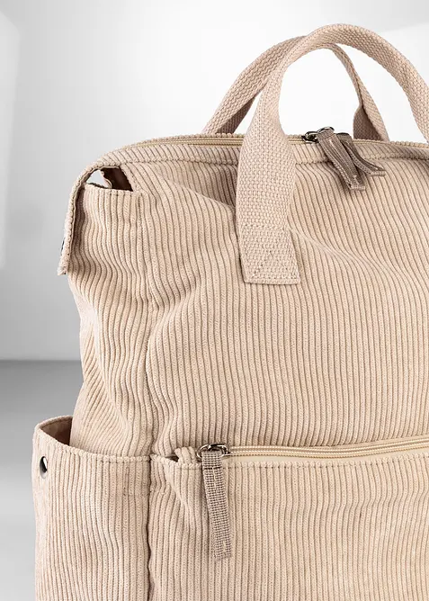 Zaino in stile velluto a coste, bonprix