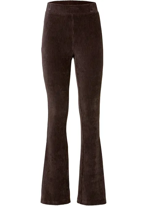 Leggings svasati effetto velluto, bonprix