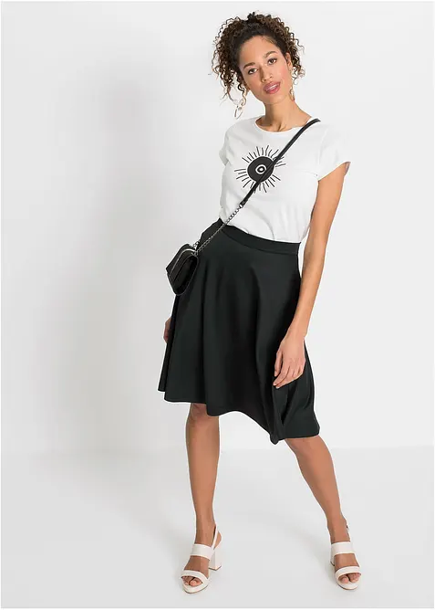 Gonna morbida effetto neoprene, bonprix