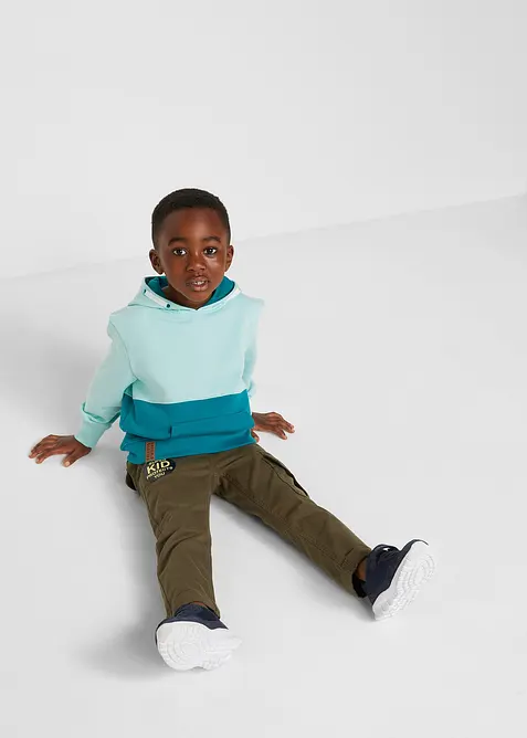 Felpa con cappuccio in misto cotone morbido, bonprix